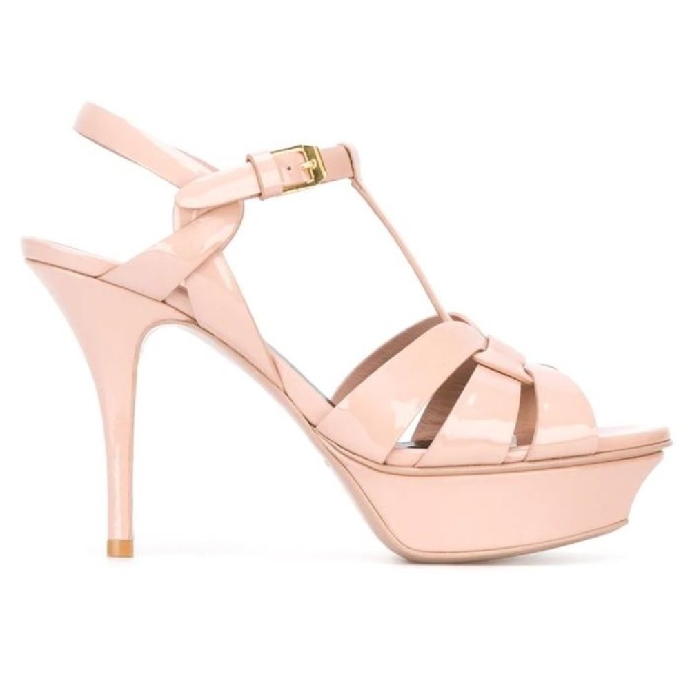 Saint Laurent Tribute High Heel Sandals - Nude - Picture 3 of 8